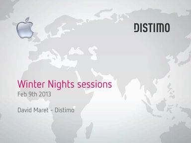 Distimo Winter Nights "Appstore Opportunities"