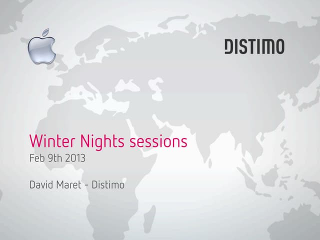 Distimo Winter Nights "Appstore Opportunities"
