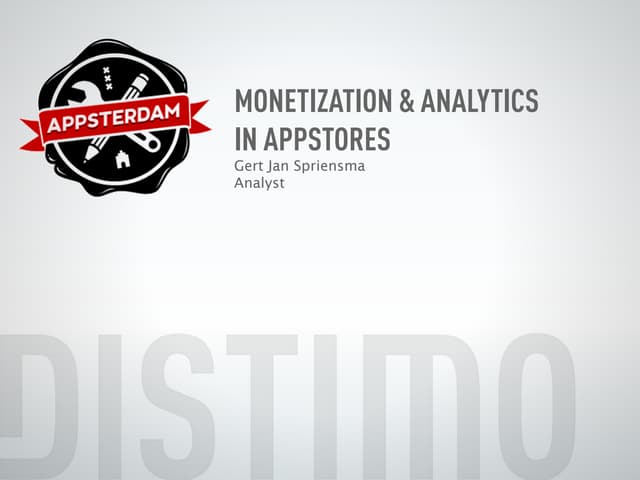 Monetization And Analytics In Appstores