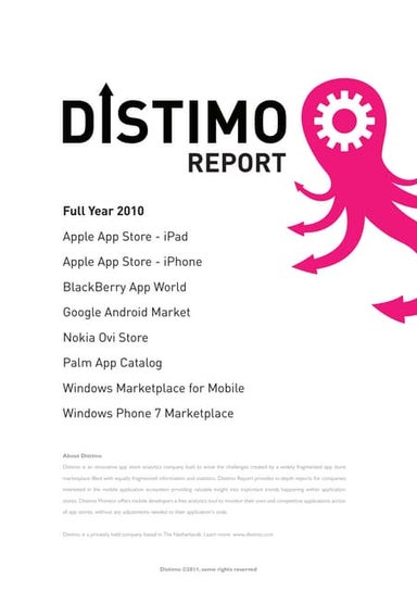 Distimo report   full year 2010