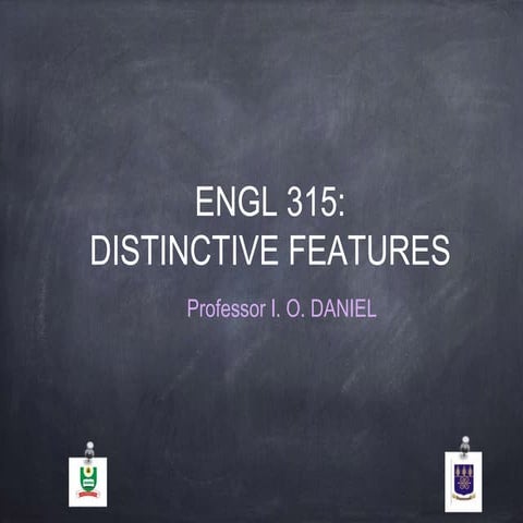 Distinctive features of english phonemes 