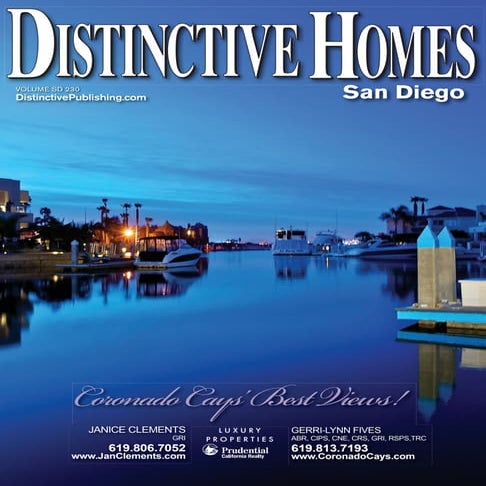 Coronado Real Estate - Distinctive Homes Magazine - Gerri-Lynn Fives