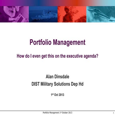 DIST portfolio management   1st Oct 2013 