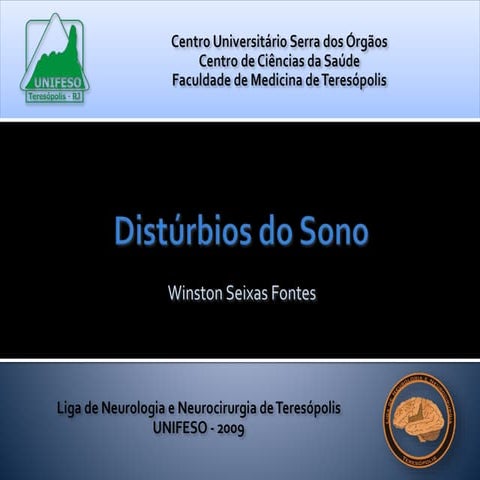 DISTÚRBIOS DO SONO