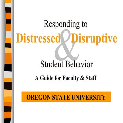 Distressed disruptive behavior