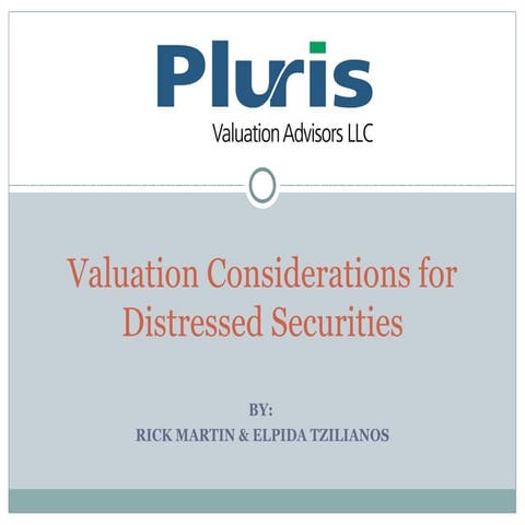Distressed Securities Primer | PPT