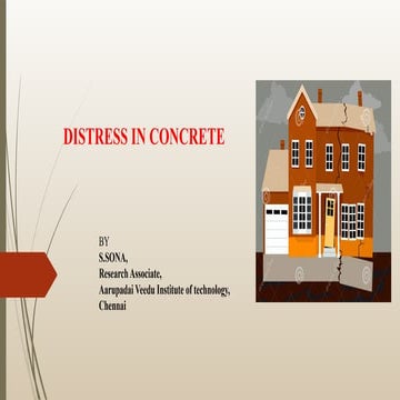 DISTRESS IN CONCRETE, CAUSES OF DISTRESS IN CONCRETE, PREVENTIVE MEASURES AND...