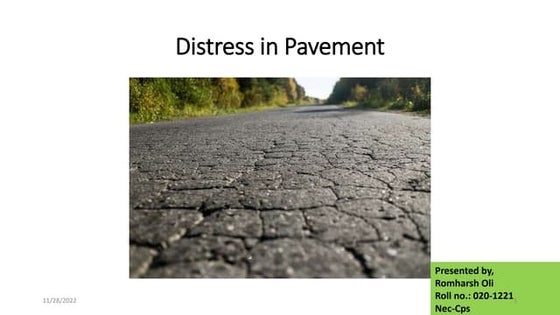 Failures in flexible pavement | PPT