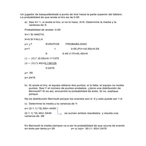 Distribución de bernoulli   para combinar