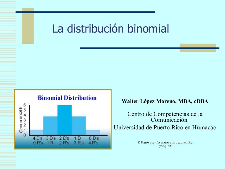 Distribucion Binomial