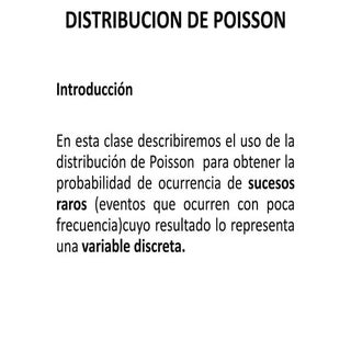 Distribucion de Poisson
