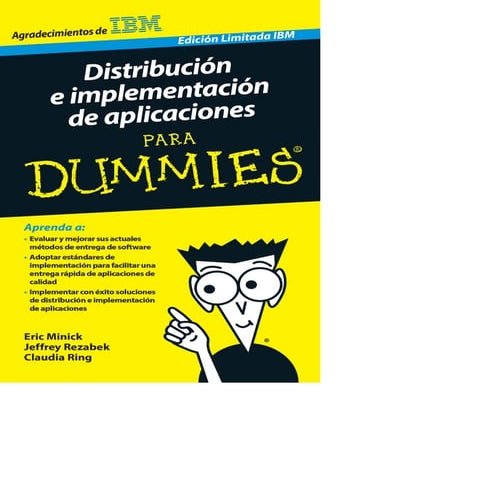 Distribución e implementación de aplicaciones para dummies