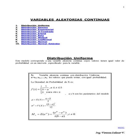 Distribuciones continuas