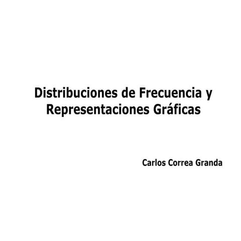 Distribuciones de frecuencia