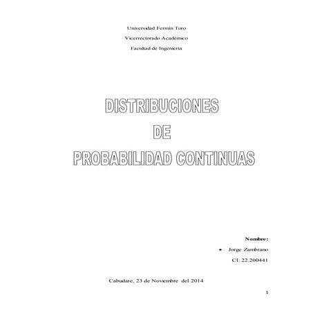 Distribuciones de probabilidad