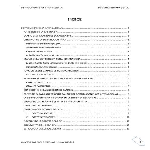 Distribucion fisica internacional 