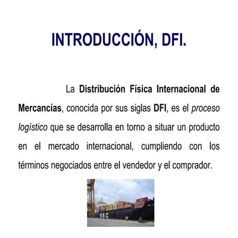 distribucion fisica internacional