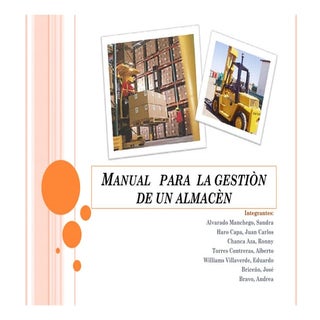 MANUAL  PAR A  AL MACENES