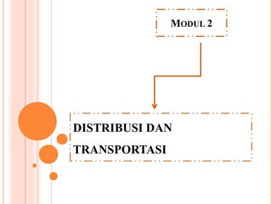Distribusi dan transportasi