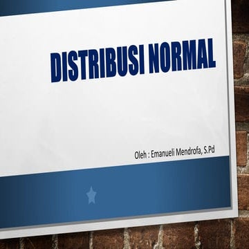 Distribusi normal
