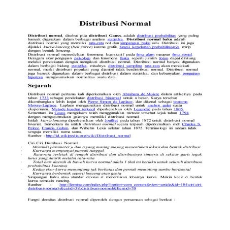 Distribusi normal