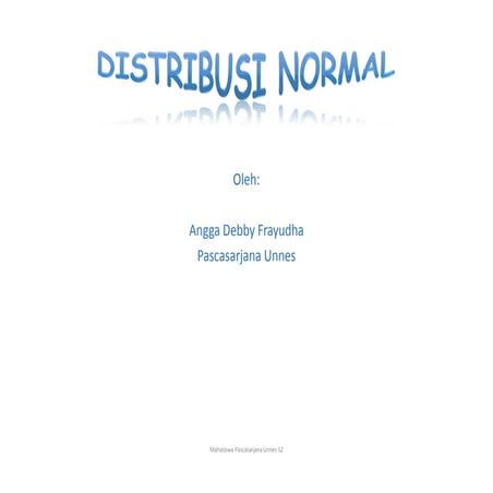 Distribusi normal
