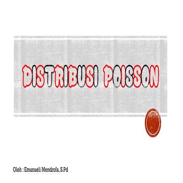 Distribusi poisson