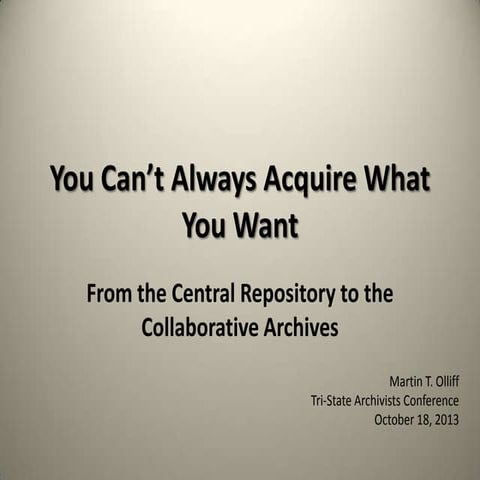 Distributed archives 2013_1018