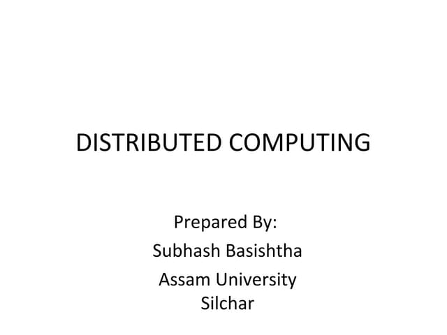 Distributed computing