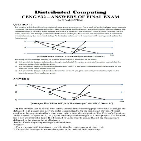 Distributed Computing Answers | PDF