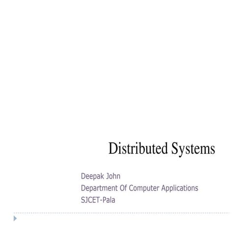 2. Distributed Systems Hardware & Software concepts | PPT