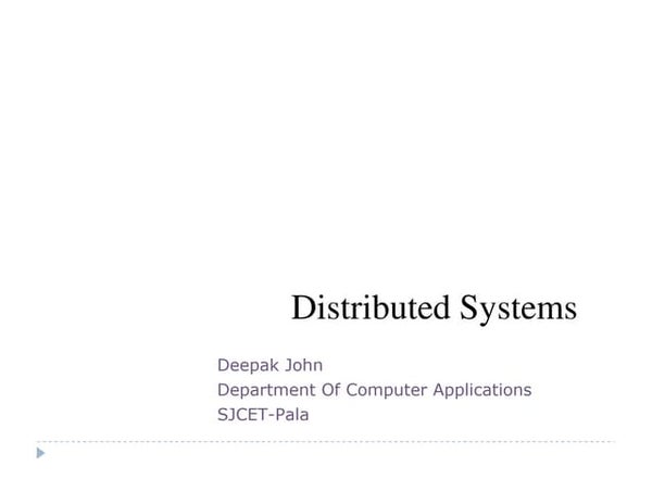 2. Distributed Systems Hardware & Software concepts | PPT