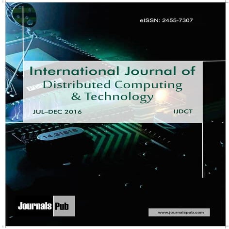 Distributed Computing and Technology Vol 2 Issue 2 | PDF