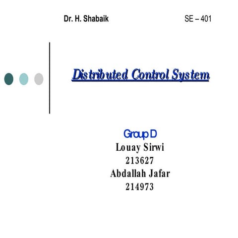 Distributed Control System | PPT
