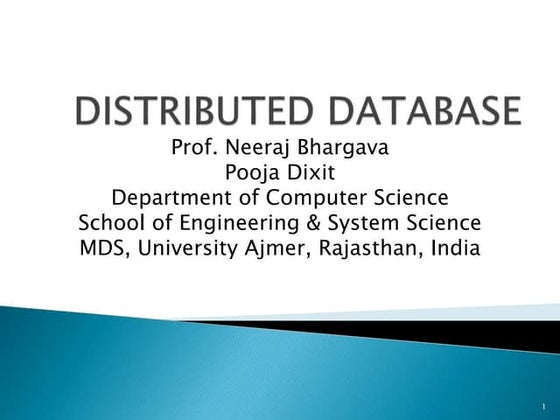 Distributed database | PPT