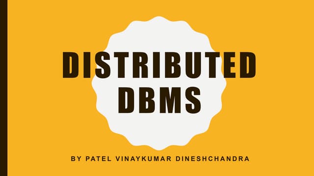 Distributed database management system