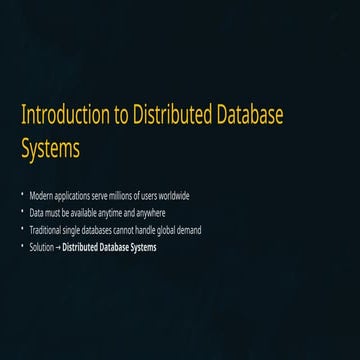 Architecture Distributed Database Management System | PPTX