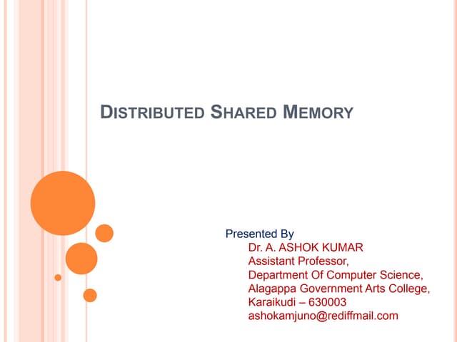 Distributed shared memory ch 5