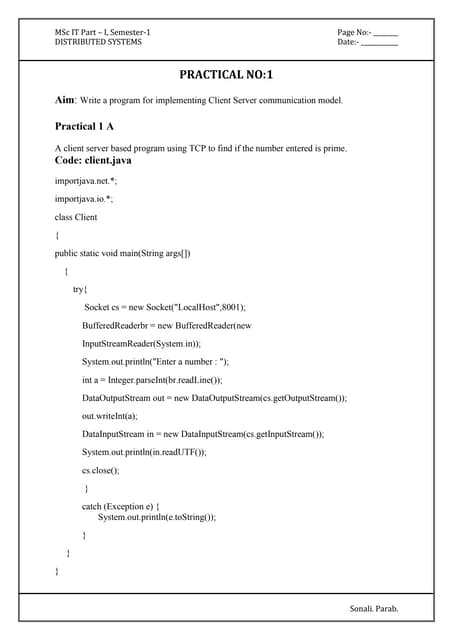 Distributed systems