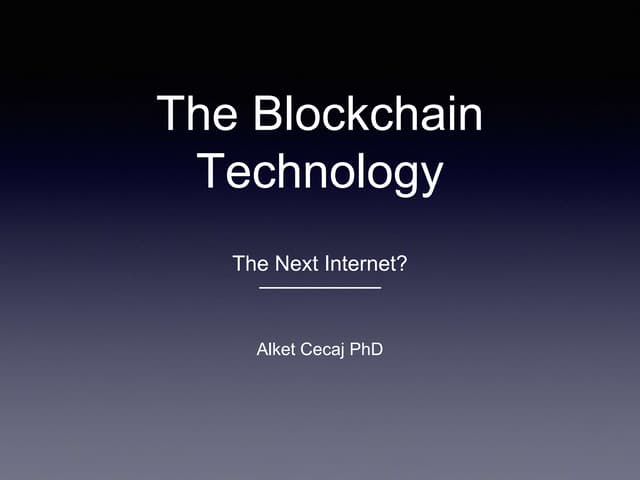 Distributed systems and blockchain technology