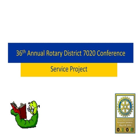Rotary Race To Literacy Book Drive Project Presentation