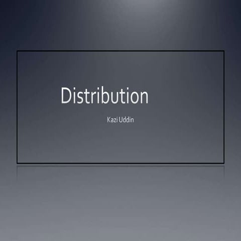 Distribution 