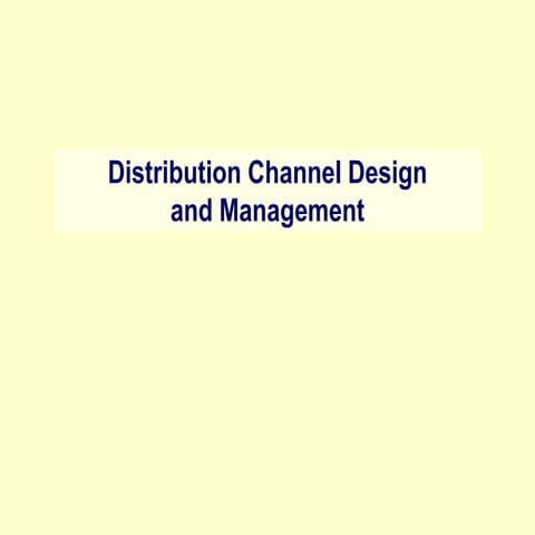distribution decisions | PPT