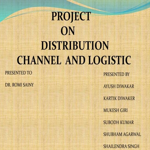 Distribution channel new file