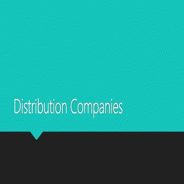 Distribution companies