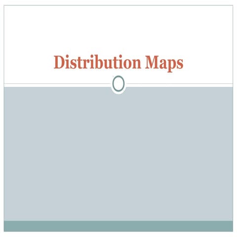 Distribution maps