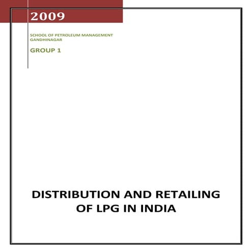 Distribution & Retailing Of LPG In India