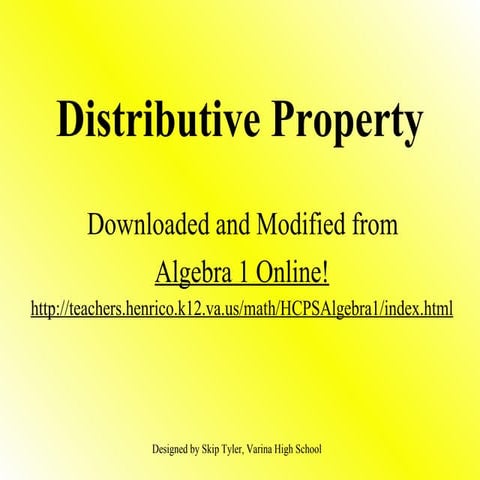 Distributive  Property