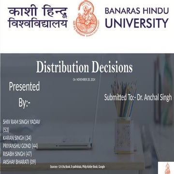 Distributon maketing bhu semester 1 Mba .pptx