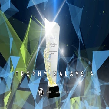 Distributor Crystal Award at Trophy-World Malaysia | Custom Trophies ...